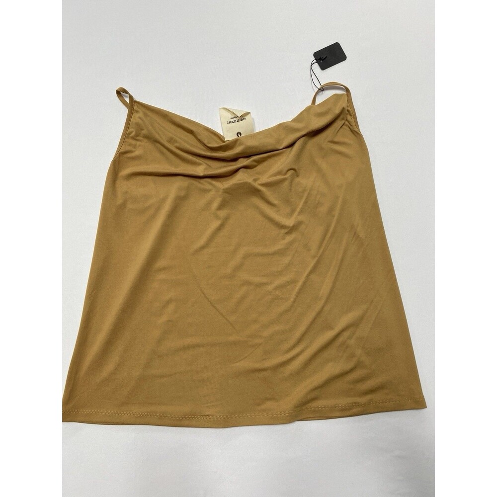 ANDTHEWHY Cowl Neck Cami Top Size XS Mustard Yellow NWT Cami